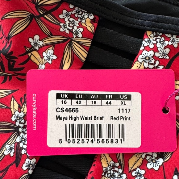 Curvy Kate Red Floral Bikini Set - Picture 4 of 6